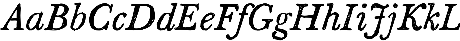 SketchCaslon Italic Font OpenType