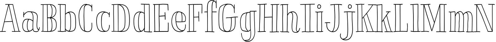 LaChicPro Outline Regular Font OpenType