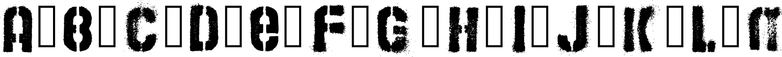 Bams Stencil Font OpenType