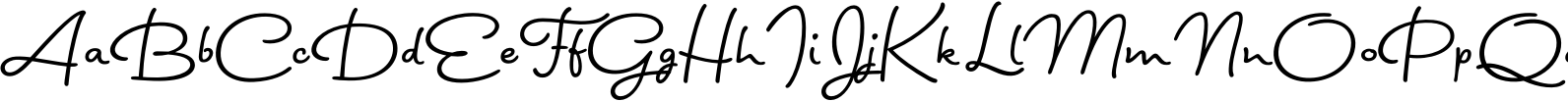 Signature Script Font OpenType
